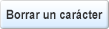 Borrar un carácter